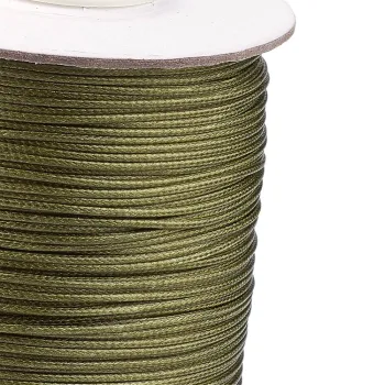 Hilo koreano semi-encerado verde oliva 1mm