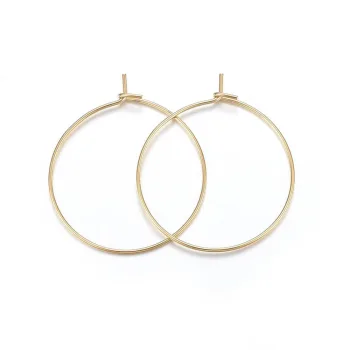 Argollas acero inoxidable dorado 25x0.7mm