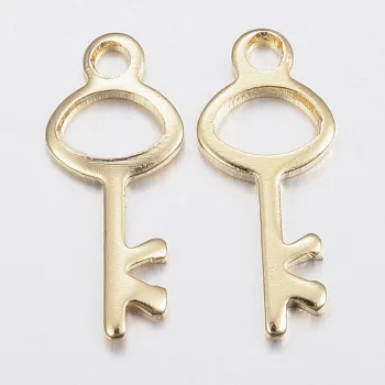 Llave dije de acero inoxidable dorado 15x6mm