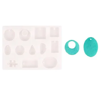 Molde de resina silicón de dijes varios 153x114x7mm