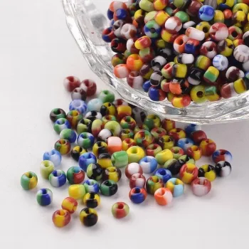 Mostacilla multicolor opaca redonda 3x3mm
