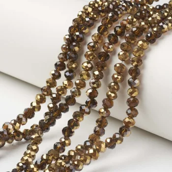 Cristal bronce dorado 4x3mm