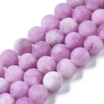 Jade morado claro glaceado 8mm