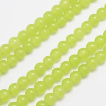 Jade malaysia redondo verde claro 6mm