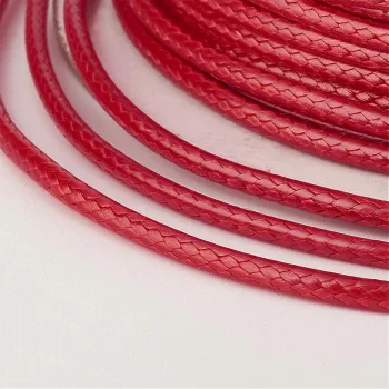 Hilo koreano encerado rojo 2mm
