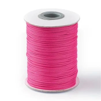 Hilo koreano encerado rosado neón 1mm