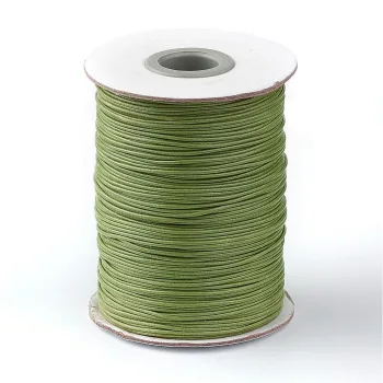 Hilo koreano encerado verde olivo 1mm