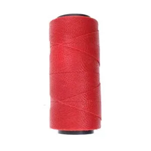 Hilo encerado 1mm rojo claro