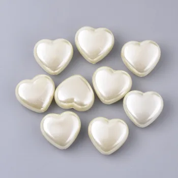 Corazón entrepieza acrílica 24x27x14mm
