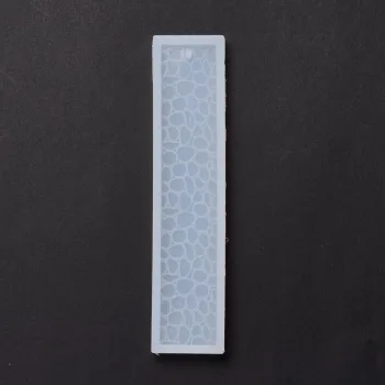 Molde silicón marcador de libro con texturas rectangular 150x33x7mm