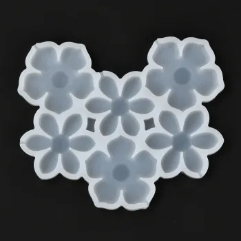 Molde silicón flores 137x146x7mm