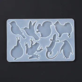 Molde silicón rectangular animales mixtos 147x232x8mm
