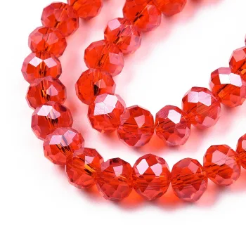 Cristal rojo claro 8x6mm