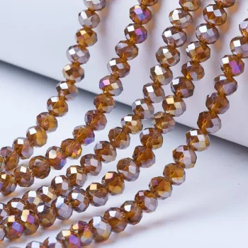 Cristal café tornasol 8x6mm
