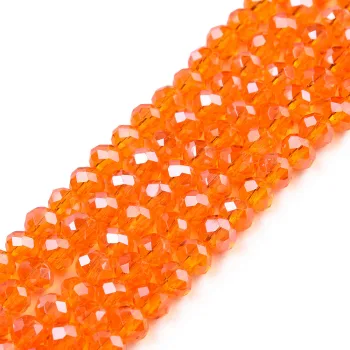 Cristal naranja brillante 4x3mm