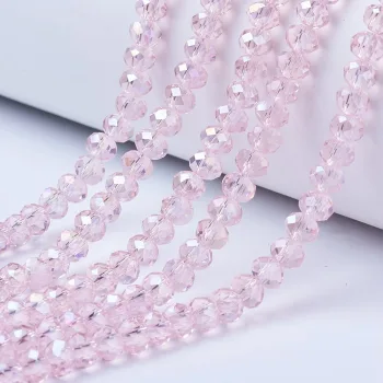 Cristal rosado claro 8x6mm