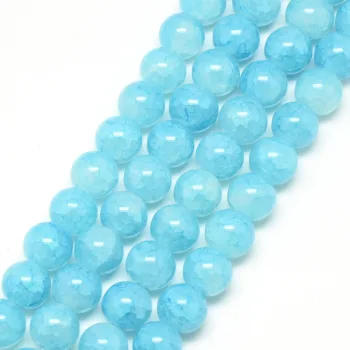 Vidrio redondo celeste claro 4mm