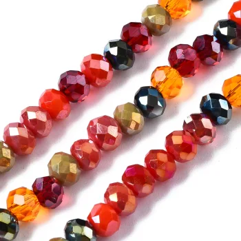 Cristal multicolor base de rojo 4x3.5mm