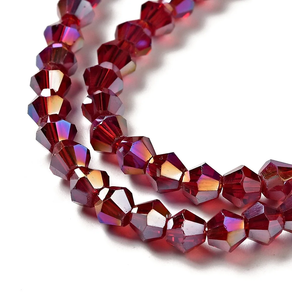 Crystal Rojoco Cristal rombo rojo tornasol brillante 4x4mm – Ekrea el Taller ...