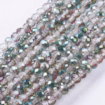 Cristal verde tornasol 3x2mm