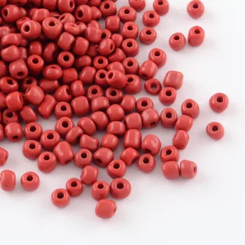 Mostacilla rojo claro opaca 3mm