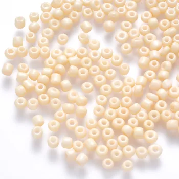Mostacilla beige crema brillante 3mm