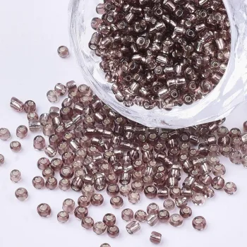 Mostacilla gris claro brillante 3mm