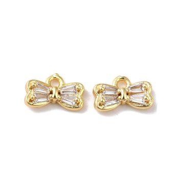 Dije lazo baño oro 18k y brillantes 5x9x3mm