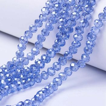 Cristal azul claro transparente 3.5x3mm