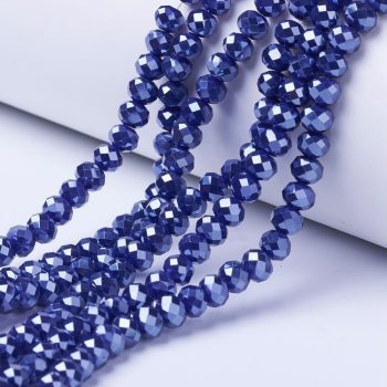 Cristal azul tornasol brillante 6x5mm