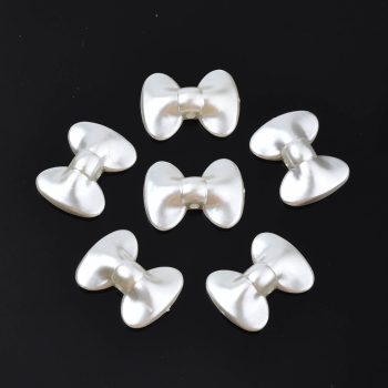 Lazo acrílico perlado 14.5x19.5x5mm