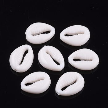Concha acrilica blanca 17.5x13.5x5.5mm