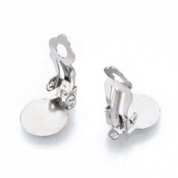 Arete prensa plateada acero inox 18x10x7mm