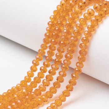 Cristal brillante naranja 4x3mm
