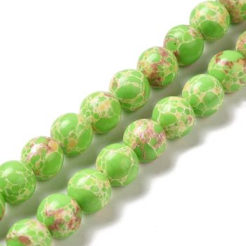 Jasper imperial redondo verde limón 8mm