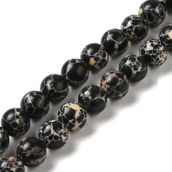 Jasper imperial redondo negro 8mm