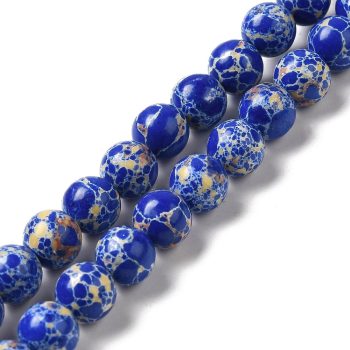 Jasper imperial redondo azul 8mm