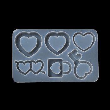Molde resina formas de corazón 199x99x9mm