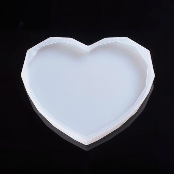 Molde resina corazón facetado 110x125x13mm