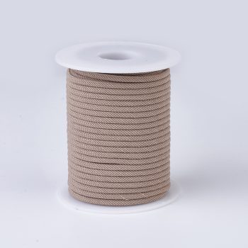 Cuerda nylon trenzada beige 3mm