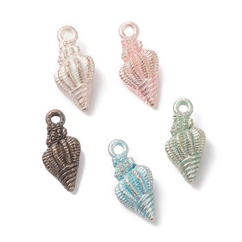 Concha dije multicolor  19x9x7mm