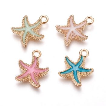 Estrella de mar multicolor 18x14.5x3mm