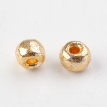 Abalorio mostacilla redondo dorado 3mm