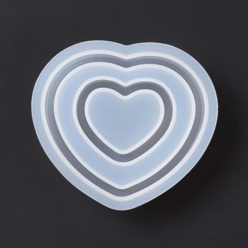 Molde resina corazón doble 48x57.5x12.5mm