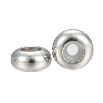 Stopper silicón interno plateado acero inox 304 8x4mm