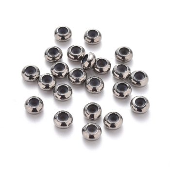 Stopper silicón interno plateado acero inox 304 6x3mm