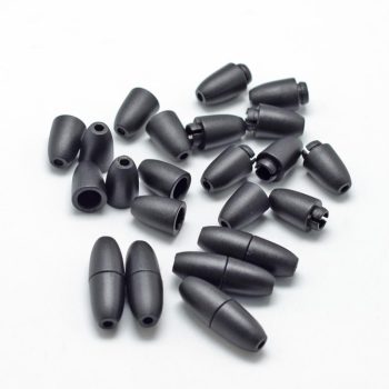 Cierre acrílico negro 24x9mm