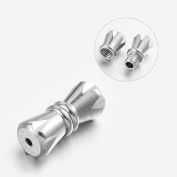 Cierre de rosca acero inoxidable plateado 11x5mm