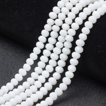 Cristal blanco opaco 10x8mm