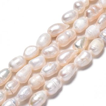 Perla cultivada natural forma arroz 11x6mm